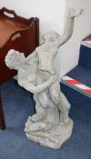 A classical style composition garden statue H.94cm