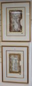 Louis Blupnam, pair of prints, L'Urne Classique and 'Chez Moi, signed in pencil 50 x 34cm