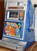 A 1970's one-armed bandit fruit machine