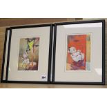 A set of four colour Bonzo prints, 19 x 14cm