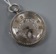 John Forrest, London, a Victorian silver open-face key-wind pocket watch No. 79939, having engine-