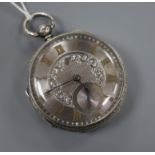 John Forrest, London, a Victorian silver open-face key-wind pocket watch No. 79939, having engine-