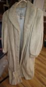 A Christian Dior blonde full length mink coat