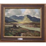 Maurice C. Wilks (1910-1984) oil on board, Irish landscape, signed, 46 x 58cm