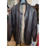 A Burberry men's leather jacket