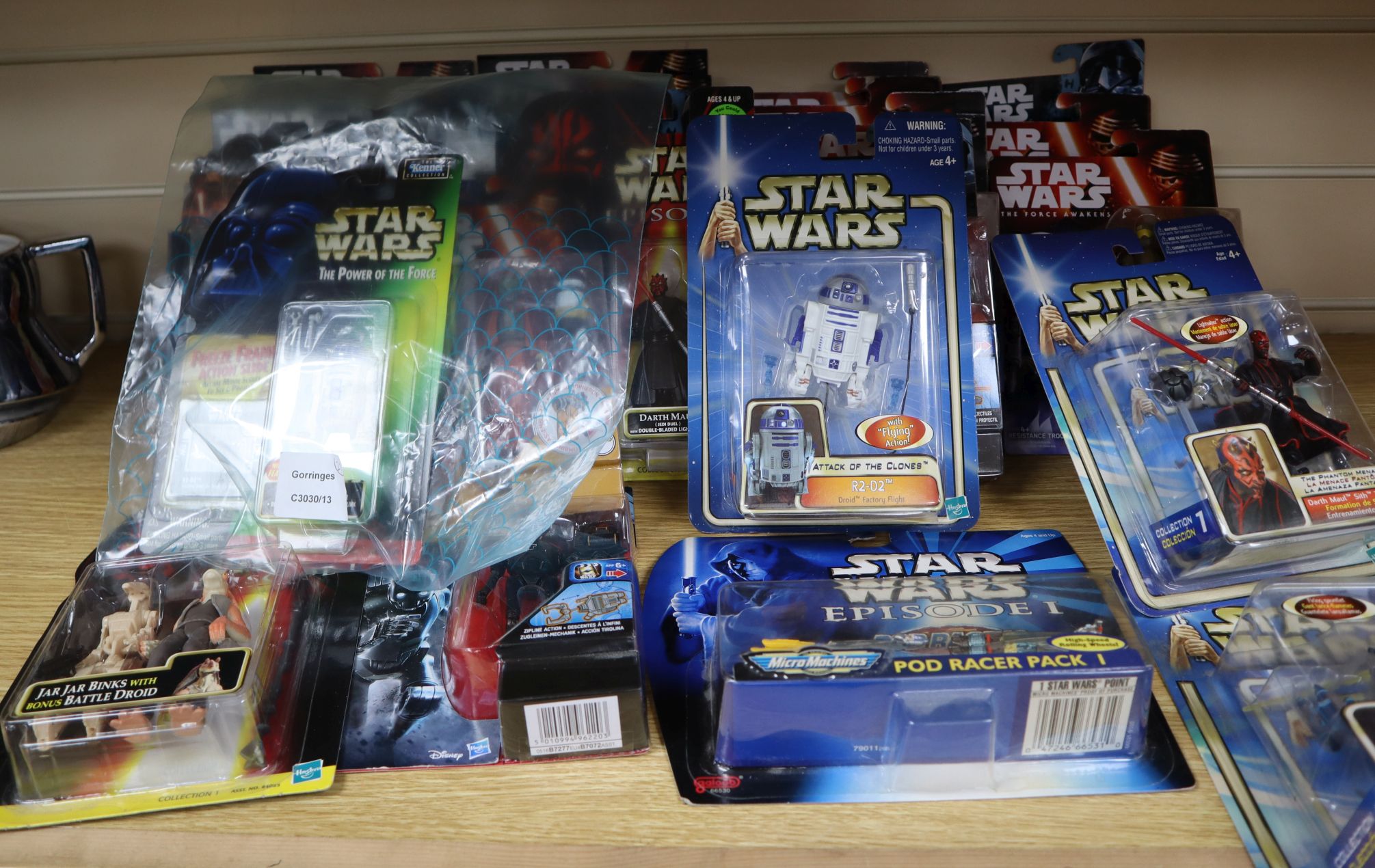 Star Wars - Hasbro action figures, from episodes I - IV, The Force Awakens and Rogue One Carded