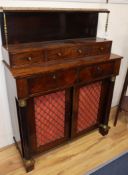 A Regency rosewood chiffonier W.94cm