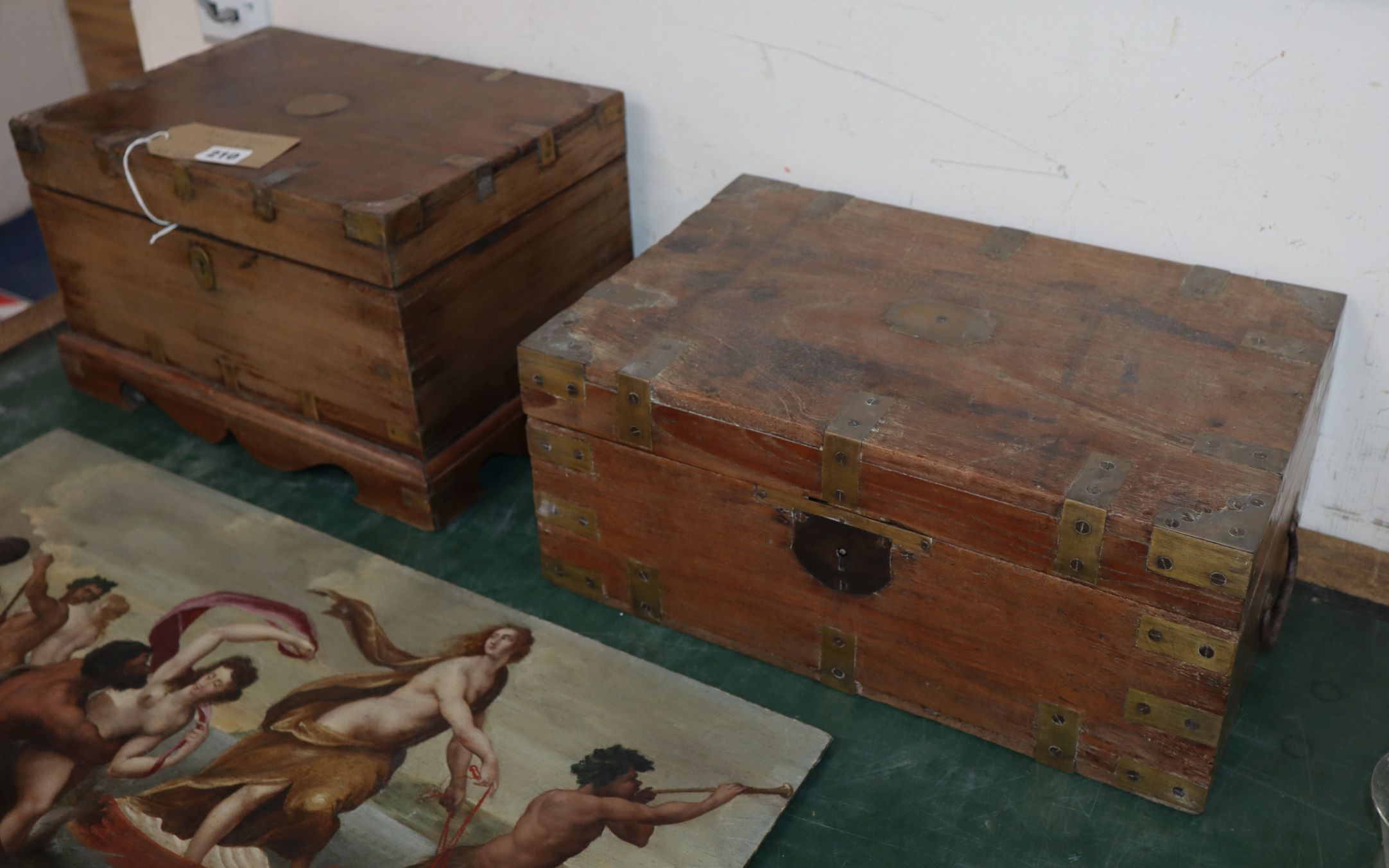 Two Anglo Indian hardwood boxes