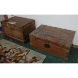 Two Anglo Indian hardwood boxes