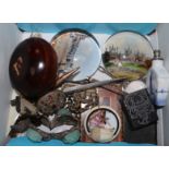 Sundry curiosities including two paperweights