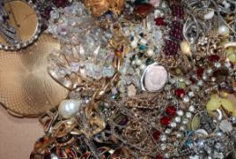 A group of assorted costume jewellery.