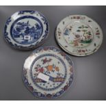 Six Chinese export plates