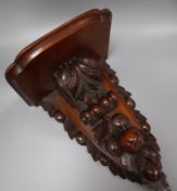 A carved wall bracket length 42cm