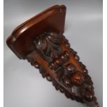 A carved wall bracket length 42cm