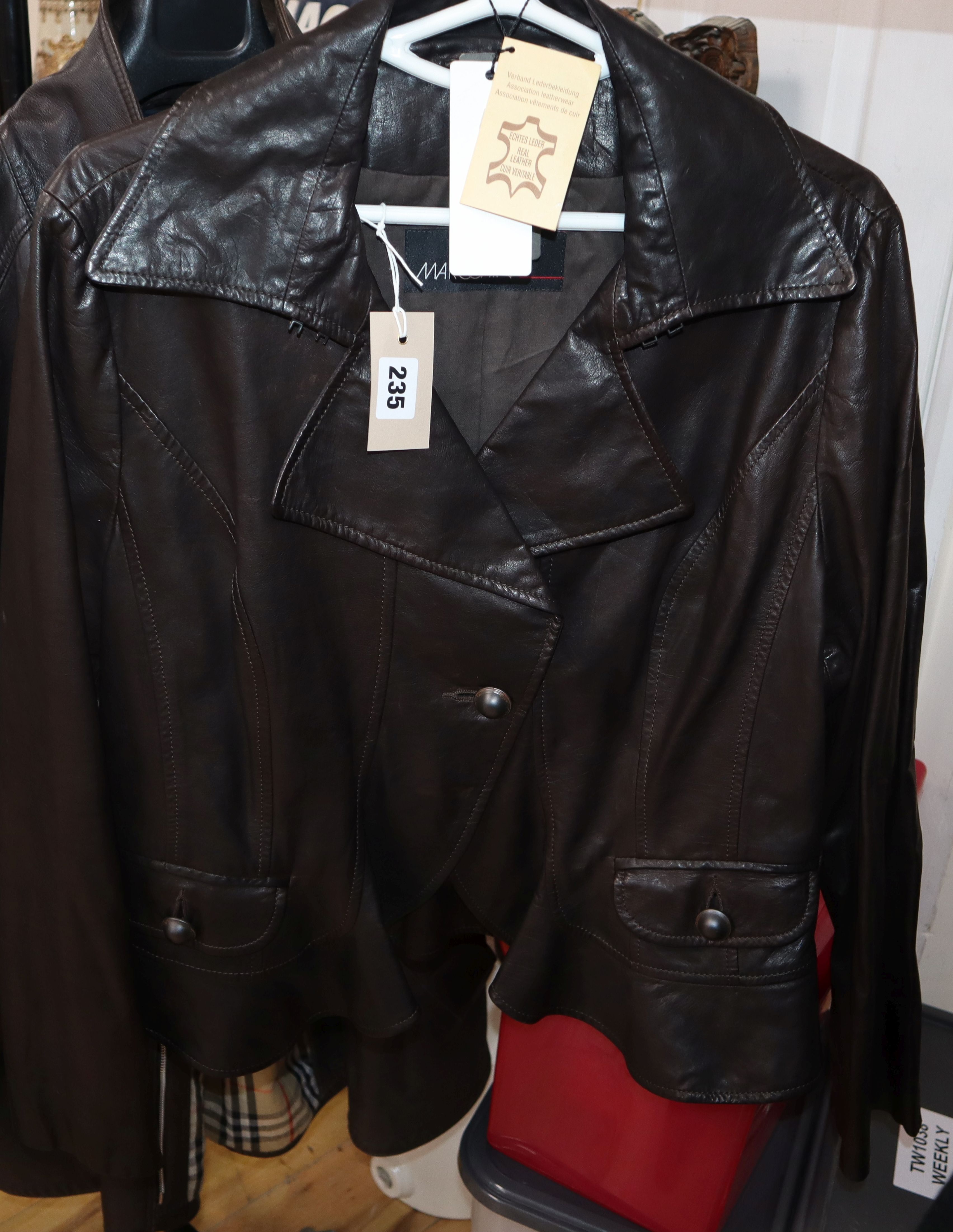 A Marc Cain leather jacket