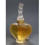 A Lalique Factice 964 perfume bottle and boxed signed Lalique bird bottle 14cm