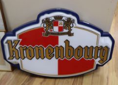 A Kronenbourg sign