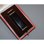 A Cartier boxed enamel lighter