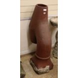 A terracotta chimney pot H.105cm