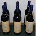 Six bottles of Agricola Punica "Barrua" Isola dei Nuraghi - Sardinia, 2008 (2), 2013 (4)