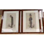 Four Vanity Fair cartoons by Ape; Statesmen number 57 and 67 and 78, and Men of The Day, number