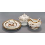 A Chamberlains Worcester part tea and coffee set and a similar sucrier