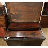 A carpenter's chest with fitted interior W.104cm