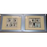 Reg Smythe (1917-1998), two pen and ink Andy Capp four-panel strips cartoons, signed, 21 x 23cm