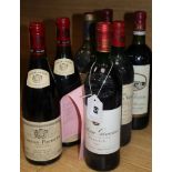 Seven bottles of wines Louis Jadot Corton-Pougets 92, Ch. Giscours Margaux 1983 Ch Talbot 1979, Ch