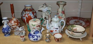 A group of Japanese ceramics