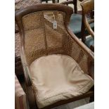 A Regency bergere library chair (a.f.)