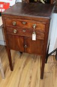 A George III mahogany enclosed washstand W.48cm