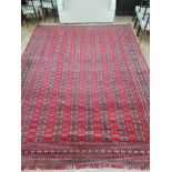 A Bokhara style carpet 380 x 284cm