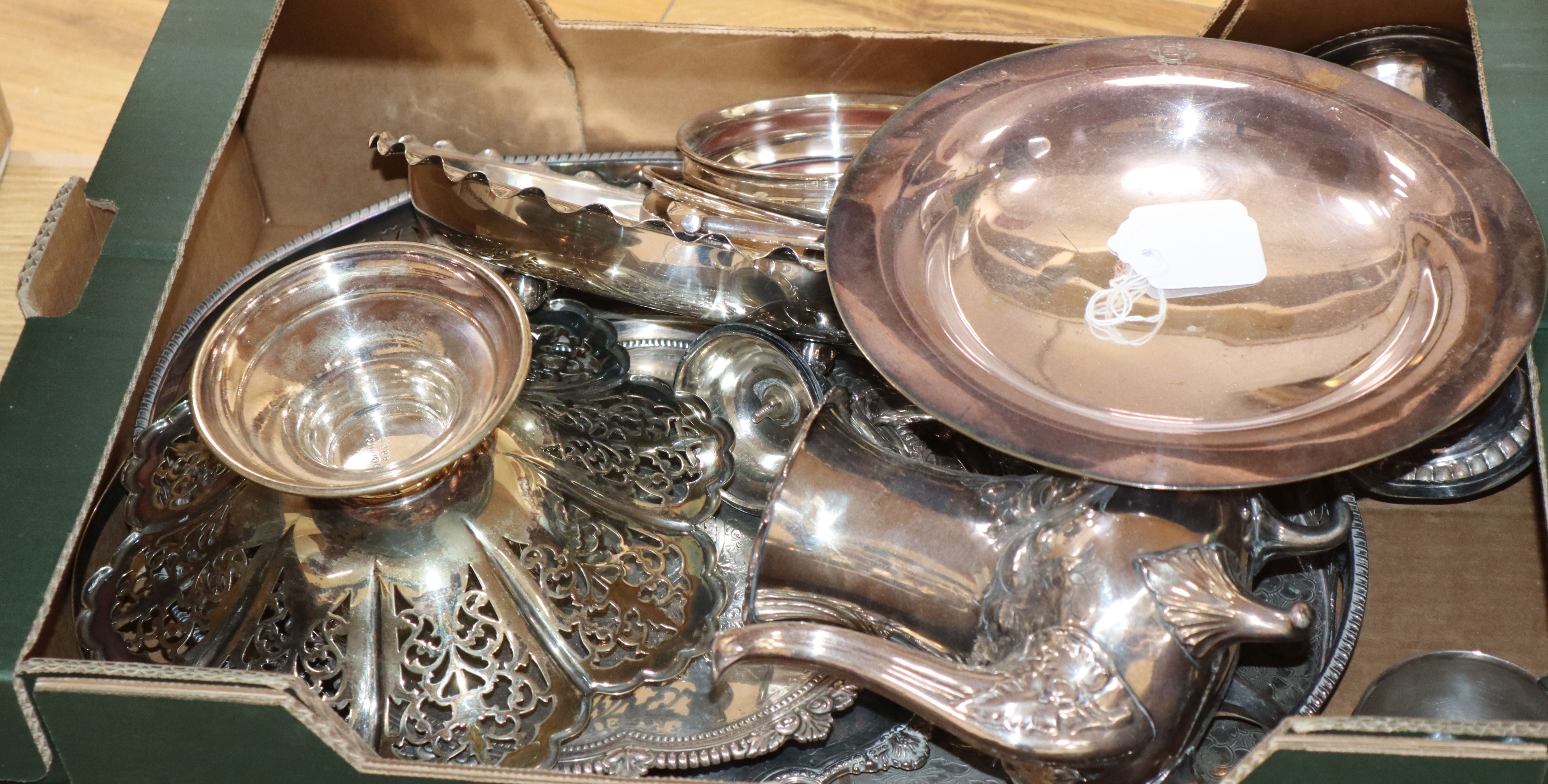 A group of plated wares