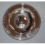 A modern circular silver bowl, London 1988, William Comyns & Sons, approx 11oz