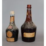 Two bottles of Benedictine, 70 proof and 43 proof