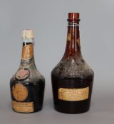 Two bottles of Benedictine, 70 proof and 43 proof