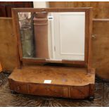 A Regency mahogany box-base toilet mirror W.53cm