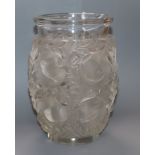 A Lalique 'Bagatelle' vase, signed height 17cm