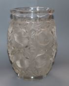 A Lalique 'Bagatelle' vase, signed height 17cm