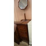 An Edwardian mahogany shaving stand W.40cm