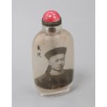 A Chinese inside painted glass snuff bottle