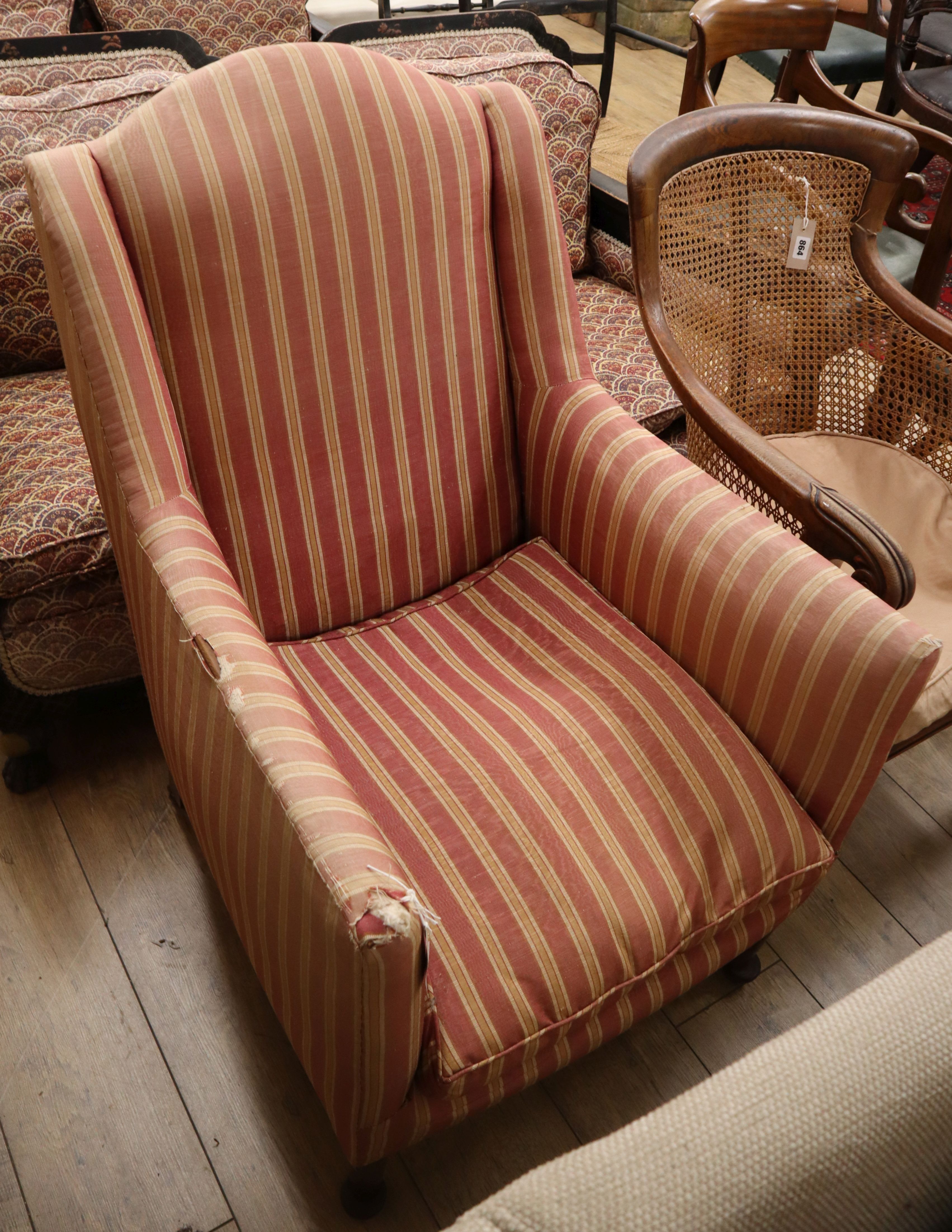 A 1920's upholstered armchair - Image 2 of 2