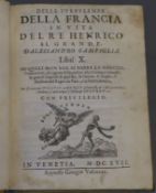 Campiglia, Alessandro - Delle Turbulenze Della Francia in Vita del ve Henrico il Grande, 8vo,