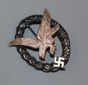 A Luftwaffe Flight mechanics badge, W. Deumer Ludenscheid