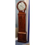 A 19th century Scottish mahogany eight-day longcase clock by John Russell, Falkirk, with circular