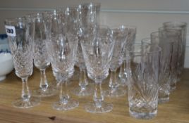 A quantity of Waterford and other glasses
