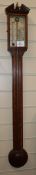 Comitti, Holborn. A George III style mahogany stick barometer height 98cm