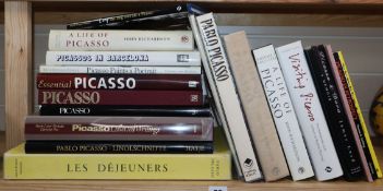 A quantity of reference books relating to Pablo Picasso