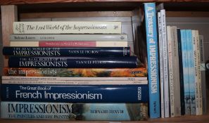 A quantity of reference books relating to Impressionism